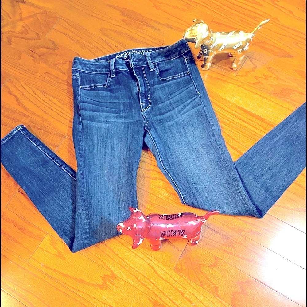 AE American Eagles Hi Rise 360  Skinny Jegging Sz 2 Reg - Picture 2 of 8